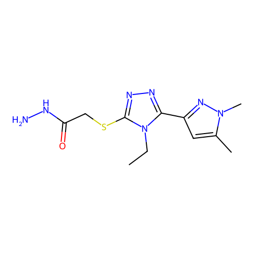 C11H17N7OS structure