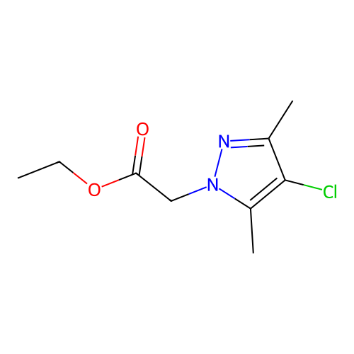 Ethyl 2-(4-chloro-3,5-dimethyl-1H-pyrazol-1-yl)acetate structure