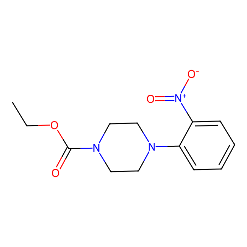 Ethyl 4-(2-nitrophenyl)piperazine-1-carboxylate structure