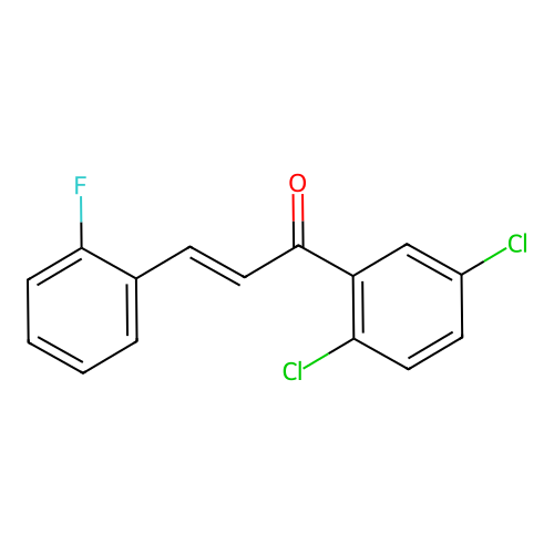 (2E)-1-(2,5-Dichlorophenyl)-3-(2-fluorophenyl)prop-2-en-1-one structure