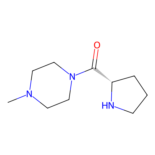 (4-Methyl-piperazin-1-yl)-(S)-pyrrolidin-2-yl-methanone structure