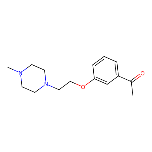 1-{3-[2-(4-Methyl-1-piperazinyl)ethoxy]phenyl}ethanone oxalate structure