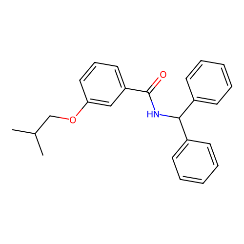 N-(Diphenylmethyl)-3-(2-methylpropoxy)benzamide structure