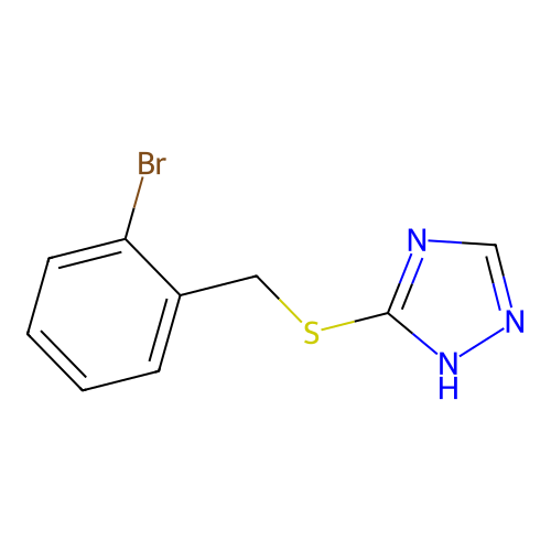 5-((2-Bromobenzyl)thio)-1h-1,2,4-triazole structure