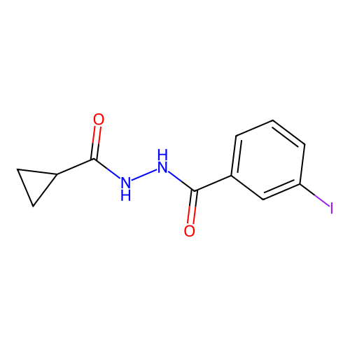 N'-Cyclopropanecarbonyl-3-iodobenzoic hydrazide structure