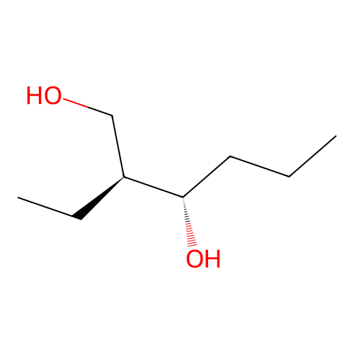 (2S,3S)-2-ethylhexane-1,3-diol structure