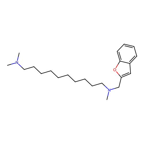 N-(1-benzofuran-2-ylmethyl)-N,N',N'-trimethyldecane-1,10-diamine structure