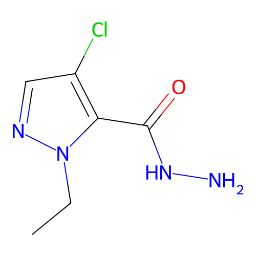 4-chloro-1-ethyl-1H-pyrazole-5-carbohydrazide structure