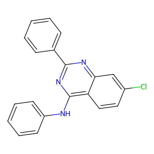 (7-Chloro-2-phenyl-quinazolin-4-yl)-phenyl-amine structure