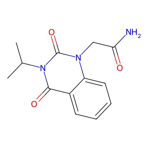 2-(3-isopropyl-2,4-dioxo-3,4-dihydroquinazolin-1(2H)-yl)acetamide structure