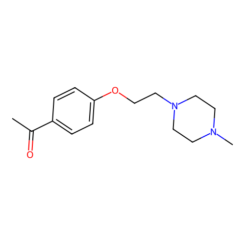 1-{4-[2-(4-Methyl-1-piperazinyl)ethoxy]phenyl}ethanone oxalate structure