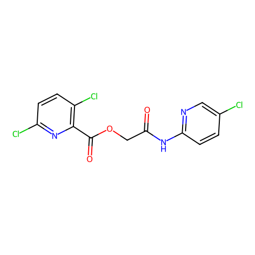 [(5-Chloropyridin-2-yl)carbamoyl]methyl 3,6-dichloropyridine-2-carboxylate structure