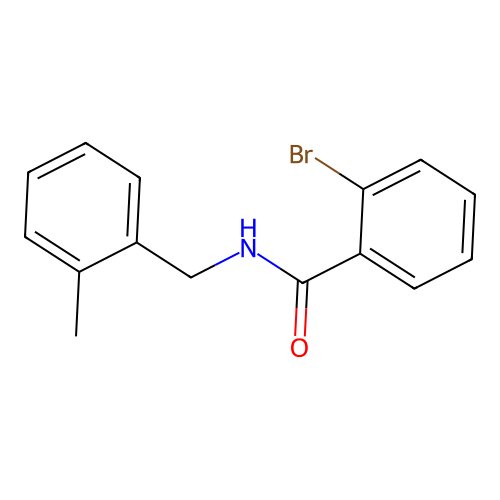 2-bromo-N-[(2-methylphenyl)methyl]benzamide structure