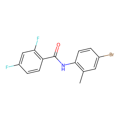 N-(4-bromo-2-methylphenyl)-2,4-difluorobenzamide structure