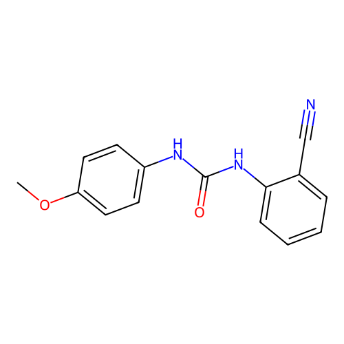 1-(2-Cyanophenyl)-3-(4-methoxyphenyl)urea structure