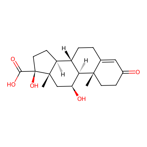 皮质醇-17酸 structure