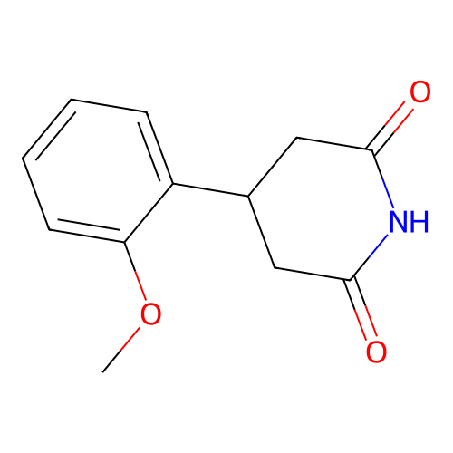 4-(2-Methoxyphenyl)piperidine-2,6-dione structure