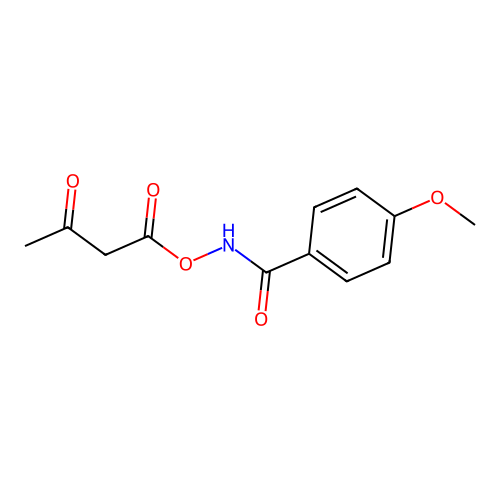 [(4-Methoxybenzoyl)amino] 3-oxobutanoate structure