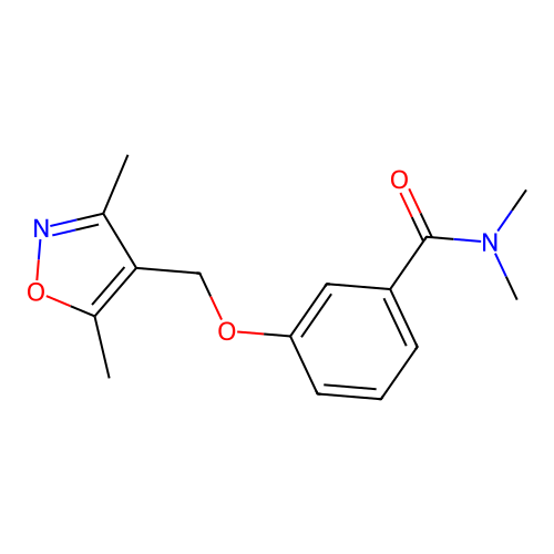 3-[(3,5-dimethyl-1,2-oxazol-4-yl)methoxy]-N,N-dimethylbenzamide structure