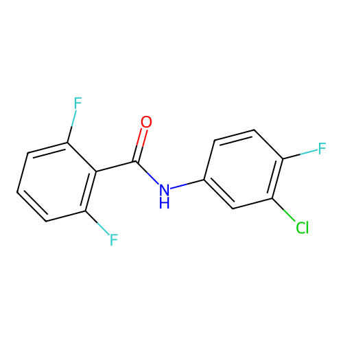 N-(3-chloro-4-fluorophenyl)-2,6-difluorobenzamide structure