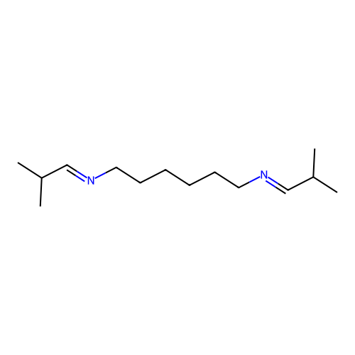 1,6-Hexanediamine, N1,N6-bis(2-methylpropylidene)- structure