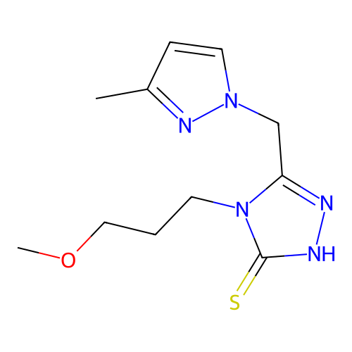 C11H17N5OS structure