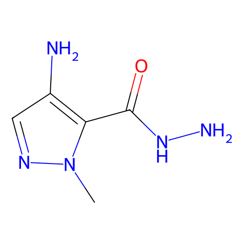4-amino-1-methyl-1H-pyrazole-5-carbohydrazide structure