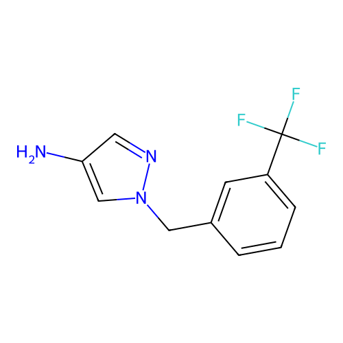 1-[3-(trifluoromethyl)benzyl]-1H-pyrazol-4-amine structure