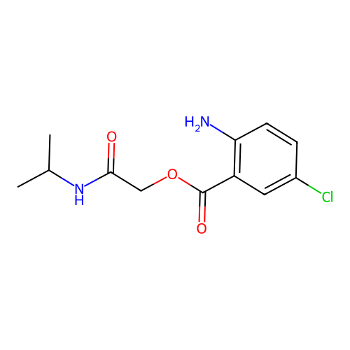 2-(Isopropylamino)-2-oxoethyl 2-amino-5-chlorobenzoate structure