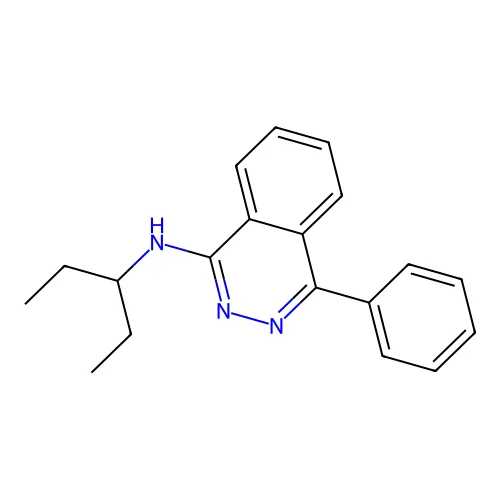 1-酞嗪胺, N-(1-乙基丙基)-4-苯基- structure