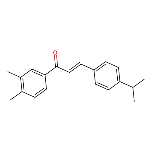 (2E)-1-(3,4-Dimethylphenyl)-3-[4-(propan-2-yl)phenyl]prop-2-en-1-one structure