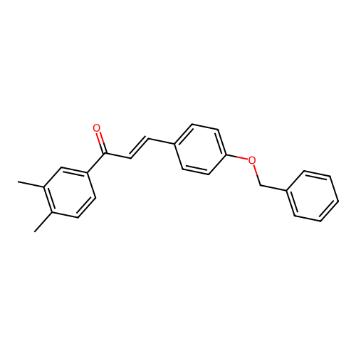 (2E)-3-[4-(Benzyloxy)phenyl]-1-(3,4-dimethylphenyl)prop-2-en-1-one structure