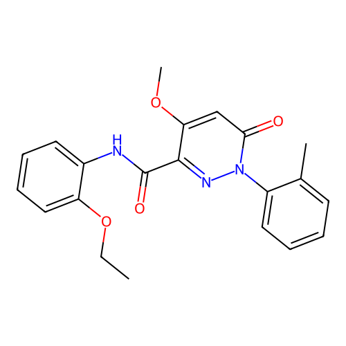 N-(2-ethoxyphenyl)-4-methoxy-1-(2-methylphenyl)-6-oxo-1,6-dihydropyridazine-3-carboxamide structure