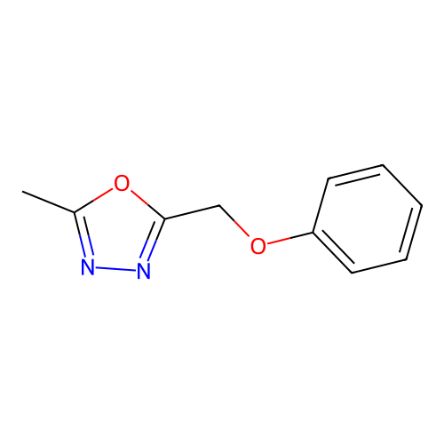 2-Methyl-5-(phenoxymethyl)-1,3,4-oxadiazole structure