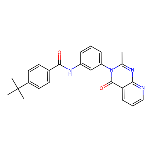 4-tert-butyl-N-[3-(2-methyl-4-oxopyrido[2,3-d]pyrimidin-3-yl)phenyl]benzamide structure