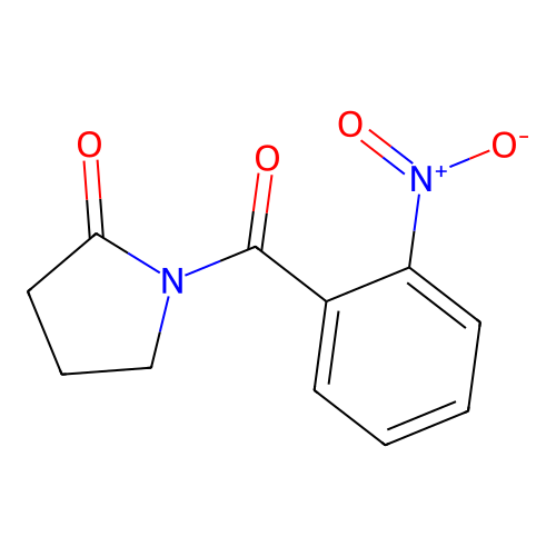 1-[(2-Nitrophenyl)carbonyl]pyrrolidin-2-one structure