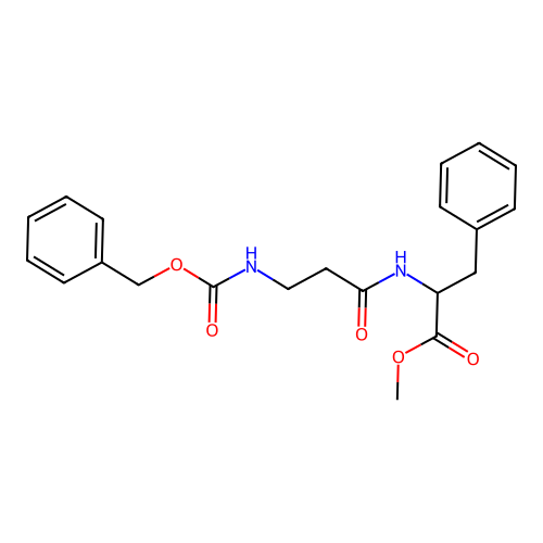 carbobenzyloxy-beta-alanyl-l-phenylalanine methyl ester structure
