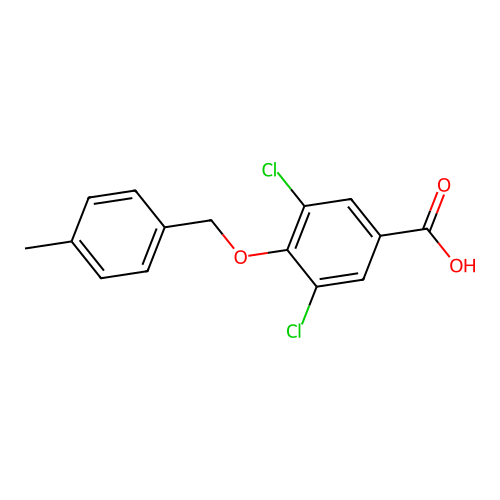 3,5-Dichloro-4-[(4-methylbenzyl)oxy]benzoic acid structure