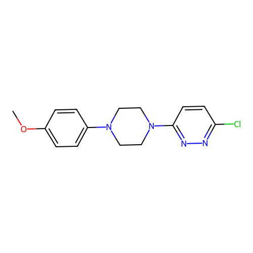 3-Chloro-6-[4-(4-methoxyphenyl)-1-piperazinyl]pyridazine structure