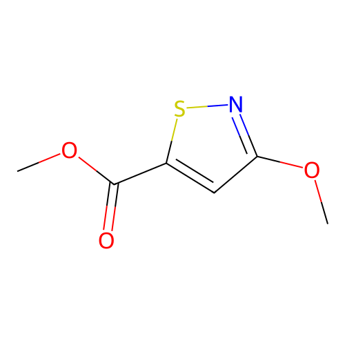 Methyl 3-methoxy-5-isothiazolecarboxylate structure