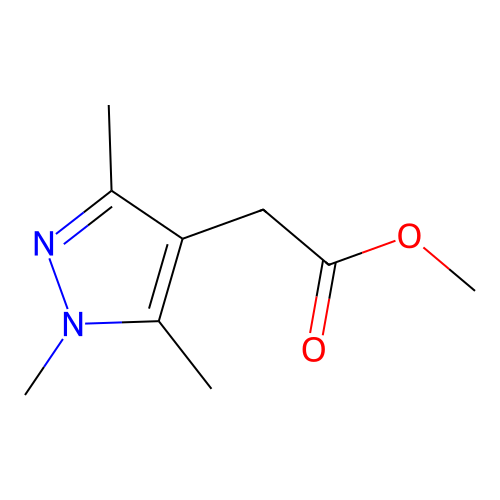 Methyl 2-(1,3,5-trimethylpyrazol-4-yl)acetate structure