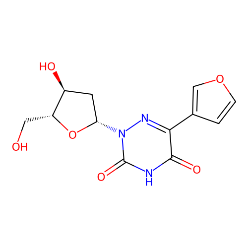 5-(3-Furyl)-6-aza-2'-deoxyuridine structure