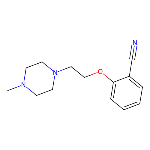 2-[2-(4-Methyl-1-piperazinyl)ethoxy]benzonitrile hydrochloride structure
