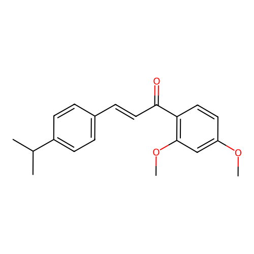 (2E)-1-(2,4-Dimethoxyphenyl)-3-[4-(propan-2-yl)phenyl]prop-2-en-1-one structure