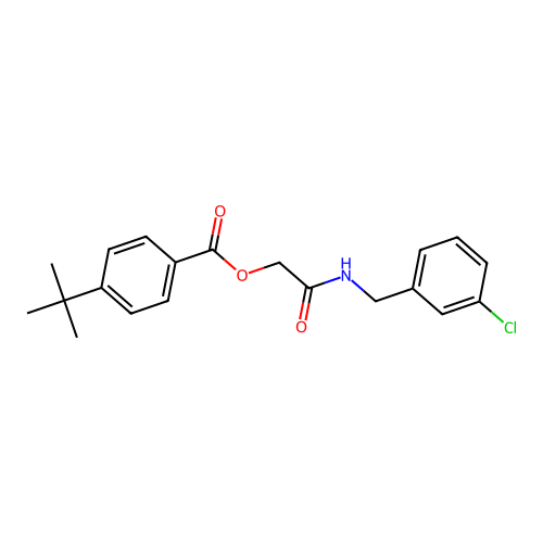 [2-[(3-Chlorophenyl)methylamino]-2-oxoethyl] 4-tert-butylbenzoate structure