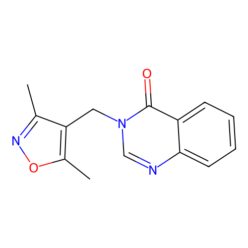3-[(3,5-Dimethyl-1,2-oxazol-4-yl)methyl]quinazolin-4-one structure