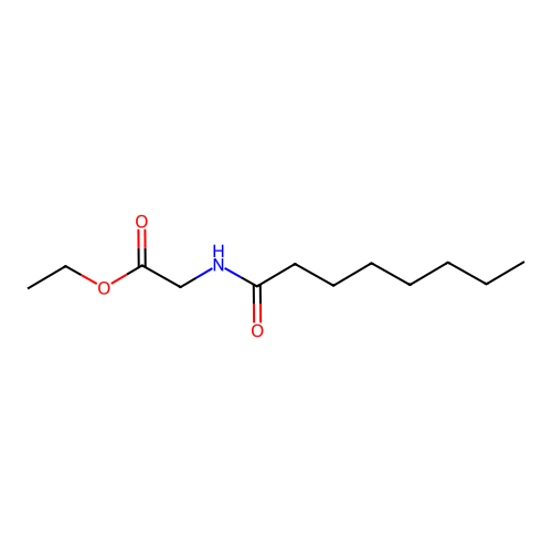 Ethyl 2-(octanoylamino)acetate structure