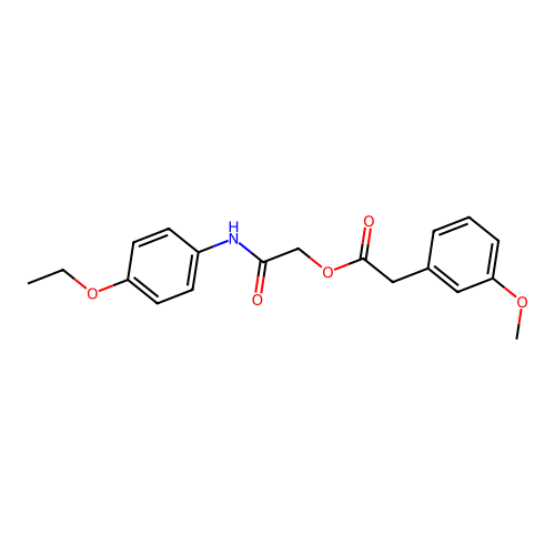 [2-(4-Ethoxyanilino)-2-oxoethyl] 2-(3-methoxyphenyl)acetate structure