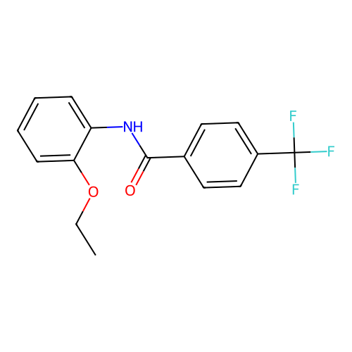 N-(2-ethoxyphenyl)-4-(trifluoromethyl)benzamide structure