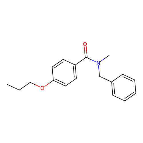 N-Methyl-N-(phenylmethyl)-4-propoxybenzamide structure